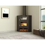 Fm calefaccion - poêle à bois d'angle ventilé avec four - firematic flint 9. 5 kw Fm calefaccion - poêle à bois d'angle ventilé avec four - firematic flint 9. 5 kw