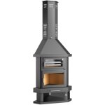 Fm biomasa - chemine d'angle avec four - firematic new york 10. 4 kw