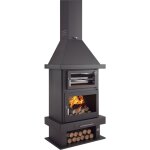 Fm biomasa - pole  bois chemine avec four - firematic phoenix 10. 4 kw