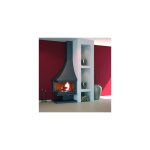 Focgrup - chemine de coin  base et foyer rfractaire 14. 5 kw