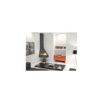 Focgrup - chemine de coin gauche suspendue et foyer acier 12 kw