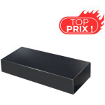 Fond alu eco50 de couvertine pour acrot�re toit - terrasse 8 / 10e - noir fonc� - ral 9005 - aluhome