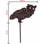 Fonderia bongiovanni - fer forg� peint animaux maison d�coration jardin pots jardini�res potager au choix ...