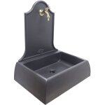 Fonderia bongiovanni - fontaine murale en fonte gris lione pour mur de balcon de jardin de maison avec ... Fonderia bongiovanni - fontaine murale en fonte gris lione pour mur de balcon de jardin de maison avec ...