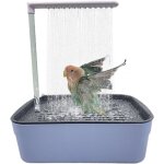 Fontaine bain oiseaux bac douche automatique perroquets cycle circulation grande usb