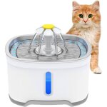 Fitags - fontaine pour chat, fontaine pour chat 2, 5 l avec fentre de niveau d'eau, fontaine  eau pour ...