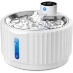 Fontaine � eau sans fil pour chats, fontaine � eau silencieuse pour chats et chiens de 2, 8 l avec d�tecteur ...