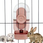 Fontaine  eau suspendue pour animaux de compagnie, bol d'eau pour cages  lapins et cochons d'inde, ...