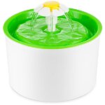 Fontaine � fleurs avec filtre triple action, fontaine � eau pour chat, 3 l, verte