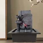 Fontaine d'int�rieur avec �clairage led fontaine de table fontaine d'eau d�coration r�sine