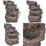 Fontaine d'intrieur avec lumire led polyrsine - fontaine - fontaines - home & living