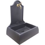 Fontaine murale en fonte gris lione pour mur de balcon de jardin de maison avec robinet en laiton choisissez ... Fontaine murale en fonte gris lione pour mur de balcon de jardin de maison avec robinet en laiton choisissez ...
