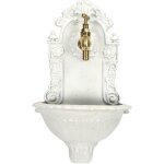 Fontaine murale de jardin en fonte avec robinet dor rtro