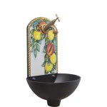 Fonderia bongiovanni - fontaine murale petra « a » en fonte couleur pour la maison et le jardin pierre ... Fonderia bongiovanni - fontaine murale petra « a » en fonte couleur pour la maison et le jardin pierre ...