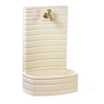 Hairie grandon - fontaine murale en pierre naturelle blanc