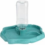 Fontaine reptile, fontaine tortue, mangeoire tortue 2 en 1 accessoire bol distributeur de nourriture ...