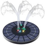 [jamais utilis�]fontaine solaire pour bassin avec led, fontaine a eau solaire exterieure de jardin, fontaine ...