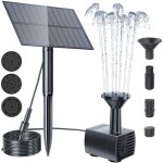 Fontaine solaire extrieur 5w, pompe bassin solaire, pompe  eau solaire pour fontaine, bain d'oiseaux, ...