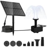 Fontaine solaire d'extrieur - fontaine solaire pour extrieur avec filtre - pompe solaire pour fontaine ...