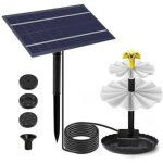 Fontaine solaire exterieure de jardin, pompe bassin solaire, fontaines extrieures oiseaux, pompe arrosage ...