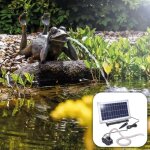 Fontaine solaire grenouille paresseuse 600 l / h maxi