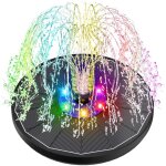 Fontaine solaire led colorées, 3. 5w extérieur flottante pompe bassin solaire, 2200mah batterie, 2025 ... Fontaine solaire led colorées, 3. 5w extérieur flottante pompe bassin solaire, 2200mah batterie, 2025 ...