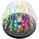 Fontaine solaire led color�es, 3. 5w ext�rieur flottante pompe bassin solaire, 2200mah batterie, 2025 ...