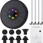 Fontaine solaire avec lumi�re fontaine solaire fontaine de jardin paysager