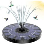 Fontaine solaire redben ug 3w - batterie intgre 1200 mah - pompe solaire pour bassin - design lgant ...