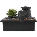 Fontaine de table - 11, 7 cm - fontaine  eau d'intrieur en forme de nnuphar - chargement usb - lumire ...