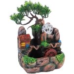 Fontaine de table cascades int�rieures de bureau petite rocaille avec effet d'atomisation de lampe � ...