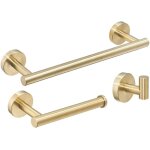 3 pices accessoires salle de bain en acier inoxydable porte serviette porte papier toilette crochet ...