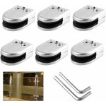 Forehill ? pinces � verre r�glables 6 pi�ces ? acier inoxydable 304 ? �paisseur verre 8 - 10mm ? pour ...