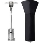 Housse pour parasol chauffant, housses de chauffage extérieur imperméable rond noir, protection parasol ... Housse pour parasol chauffant, housses de chauffage extérieur imperméable rond noir, protection parasol ...