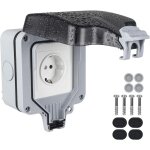 Prise exterieure etanche ip66, prise murale pour usage extrieur, prise extrieure tanche, contact de ...