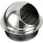 Forehill - sortie d'air murale, sortie d'air en acier inoxydable hotte mur ext�rieur ext�rieur capuchon ...