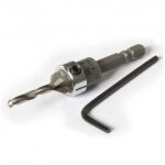 For�t � chanfrein + but�e r�glable : m�che � bois avec fraise de � 4mm pour vis de � 5 mm