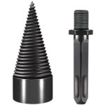 Foret conique pour fendeur de bois 50 mm, tige conique filet�e, foret pour fendeur de bois avec tige ...