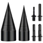 Foret de fendage de bois, 32mm + 42mm fendeur de buche, foret conique avec 4 poign�es, foret � bois pour ...