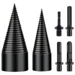 Foret de fendage de bois, 32mm + 42mm fendeur de buche, foret conique avec 4 poignes, foret  bois pour ...
