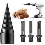 Forets pour fendeuse de b�ches, lot de 4 pi�ces, amovibles, coniques, hexagonaux, carr�s et ronds, zt42mm ...