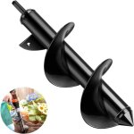 Foret hélicodal de tarière de jardin, perceuse à main électrique sans fil foreuse tarière, outil de creusement ... Foret hélicodal de tarière de jardin, perceuse à main électrique sans fil foreuse tarière, outil de creusement ...