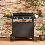 Forge adour - chariot ferm pour plancha origin 75 acier noir