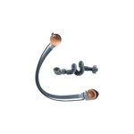 Fortifura - calvi bonde de baignoire apparente - commande rotative et remplissage intgr - bonde allonge ...