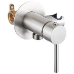 Fortifura calvi m�langeur bidet - avec support de douchette - inox bross�