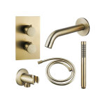 Fortifura - calvi robinet de baignoire - bec 22cm � raccourcir - flexible - douchette stick - partie ...