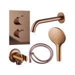 Calvi robinet de baignoire set - bec - 22cm rductible - corps lisse - douchette ronde - partie encastrable ...