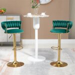 Lot de 2 tabourets de bar pivotants réglables à hauteur de comptoir avec repose - pieds 21, 26x18, 11x30, ... Lot de 2 tabourets de bar pivotants réglables à hauteur de comptoir avec repose - pieds 21, 26x18, 11x30, ...