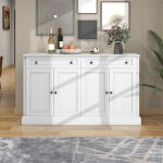 Buffet avec 4 portes et 2 tiroirs - 150 x 86 x 40 cm (l / l / h) meuble moderne pour la salle  manger ...