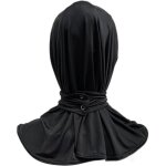 Foulard en mousseline pour femme, ch�le color�, �charpe extensible musulmane, chapeau de soleil respirant ...